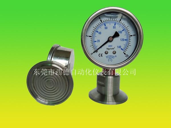 供應60MM全鋼衛(wèi)生型隔膜壓力表