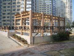 供應青島即墨景觀塑木廊架