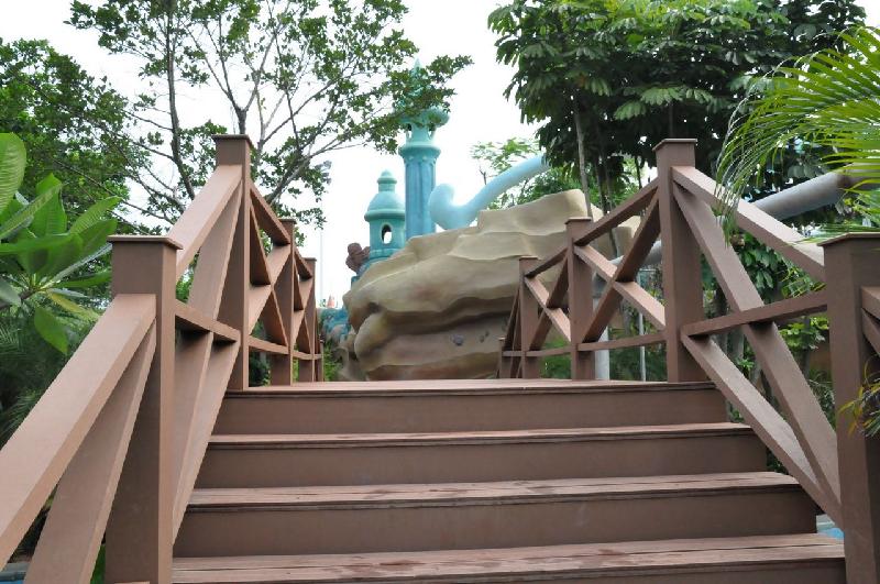 供應(yīng)青島木塑護(hù)欄裝飾材料-黃島生態(tài)木裝飾材料批發(fā)