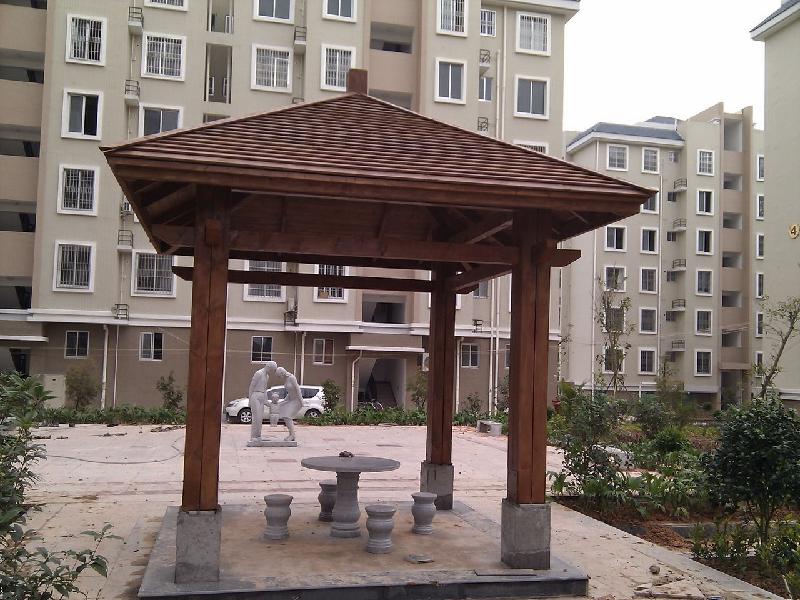 供應(yīng)青島生產(chǎn)的*的木塑涼亭