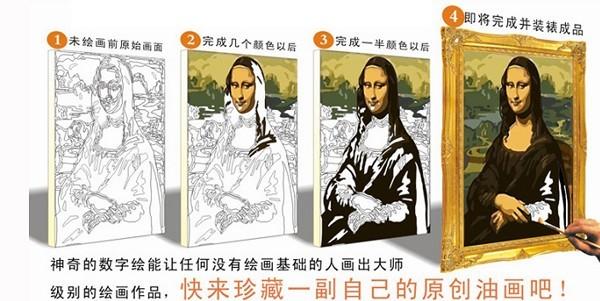 供應(yīng)DIY數(shù)字油畫5080 客廳裝飾畫 鴻運(yùn)當(dāng)頭