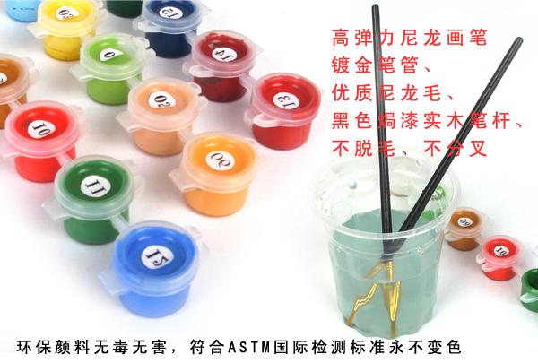 供應(yīng)大展鴻圖字畫 數(shù)字油畫 DIY數(shù)字油畫 客廳裝飾畫