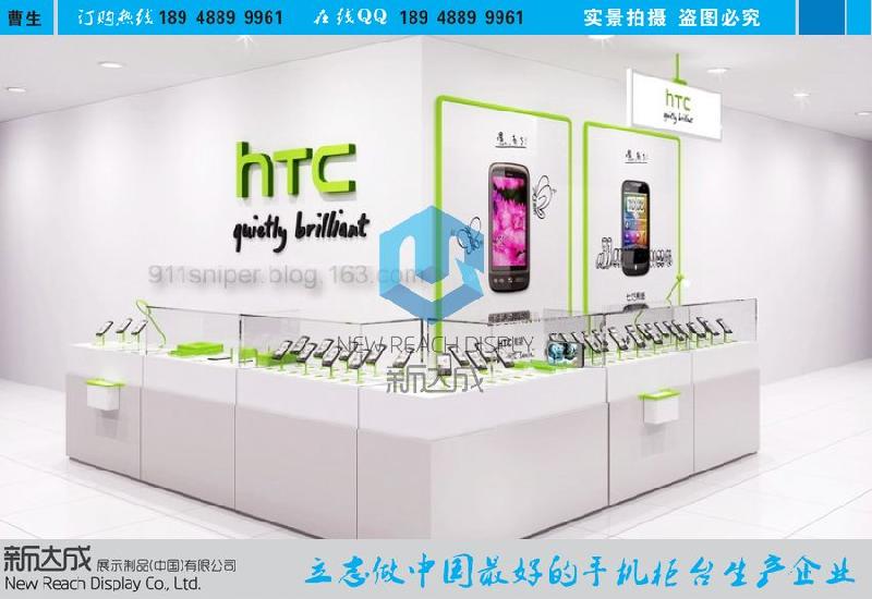 泉州市htc时尚新款手机展示柜图片