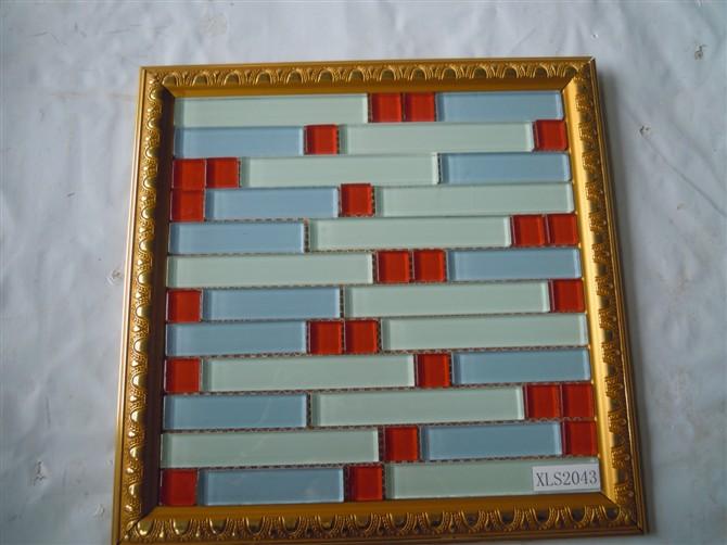 供應(yīng)成都*  酒店背景墻拼圖背景玻璃馬賽克廠家