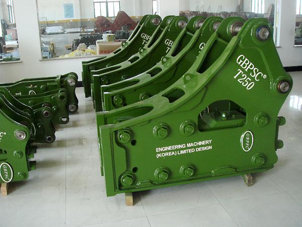 挖機(jī)炮頭 水山破碎錘 工兵破碎錘T200 釬桿135配大宇現(xiàn)代挖機(jī)