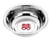 不銹鋼雙喜盆圖片