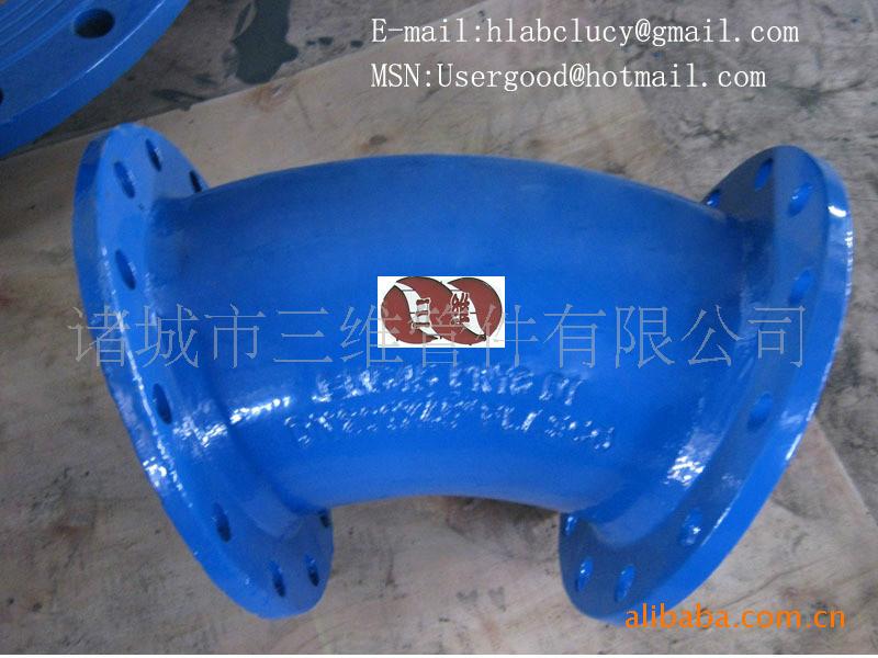 供應(yīng)45度雙法蘭彎管