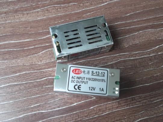 供应12v1a小功率开关电源，LED开关电源12v12w