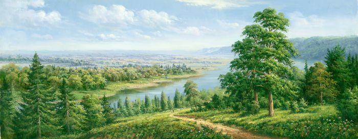 供應(yīng)廠家大幅風(fēng)景裝飾畫畫芯