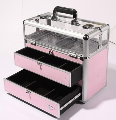 供應大號新娘妝化妝品跟妝化妝箱紅色箱包結婚禮物收納箱化妝箱