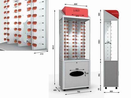 手表眼镜展示架展示柜图片