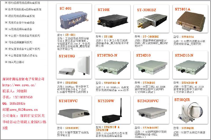 便携式移动视频无线传输设备供应便携式移动视频无线传输设备ST6000TTSE