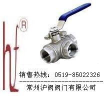 螺纹三通球阀Q14F、Q15F 江苏常州沪阀阀门厂