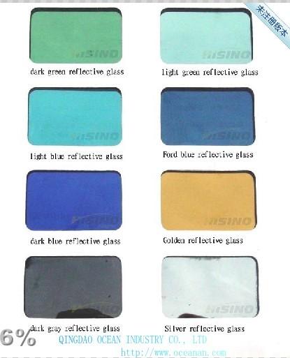 供應(yīng)反射玻璃Reflective-glass白色鍍膜玻璃
