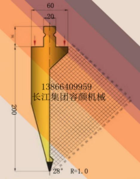 供应美标WILA数控折弯机模具28度上模具
