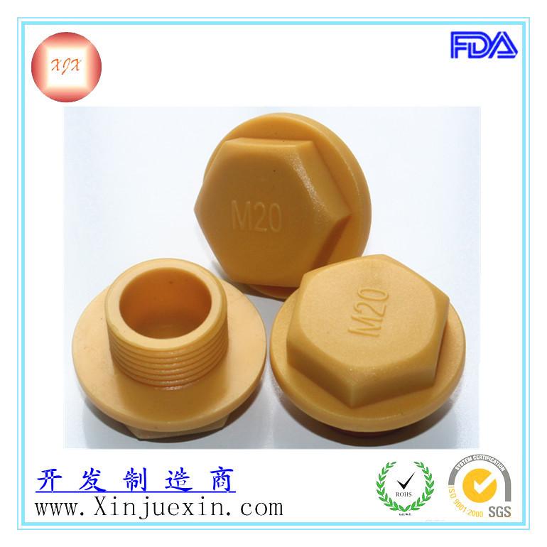 供應(yīng)六角螺紋堵頭 油缸螺紋堵頭 塑料螺紋堵頭 PP黃色螺紋堵頭