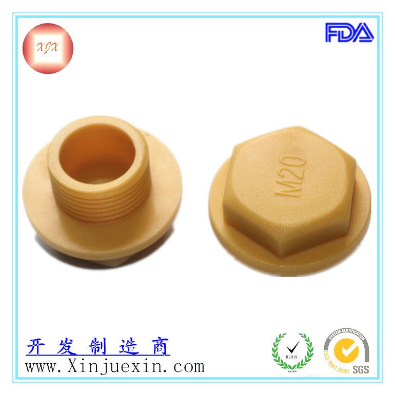 供應(yīng)六角螺紋堵頭 油缸螺紋堵頭 塑料螺紋堵頭 PP黃色螺紋堵頭