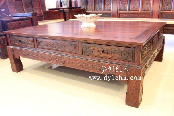 供應(yīng)老撾大紅酸枝福祿壽沙發(fā)，東陽魯創(chuàng)紅木家具