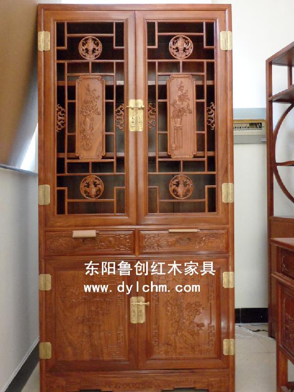 花鳥書柜三組合圖片/花鳥書柜三組合樣板圖 (3)