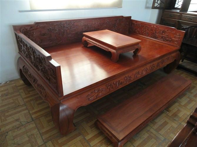 供應(yīng)紅木大床-紅木家具-非洲花梨木-古典家具-雞翅木大床-明清紅木