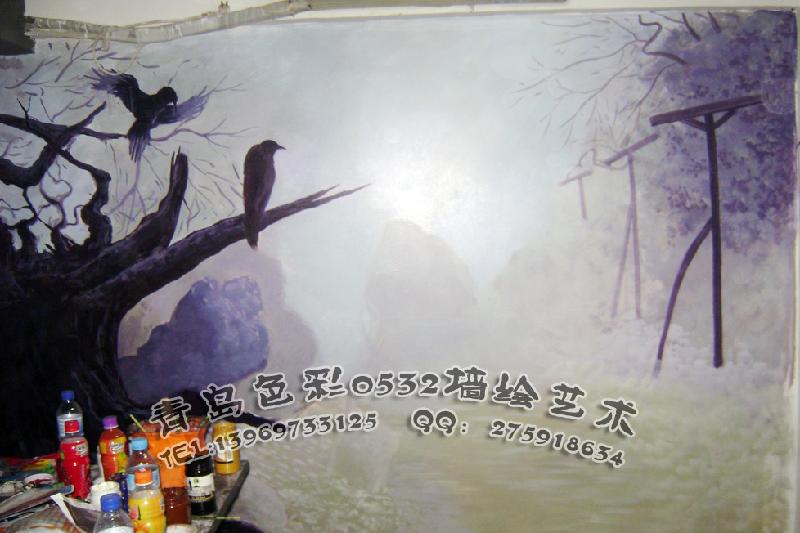 青島KTV場所墻繪壁畫圖片