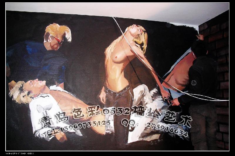 供應青島墻體彩繪供應商