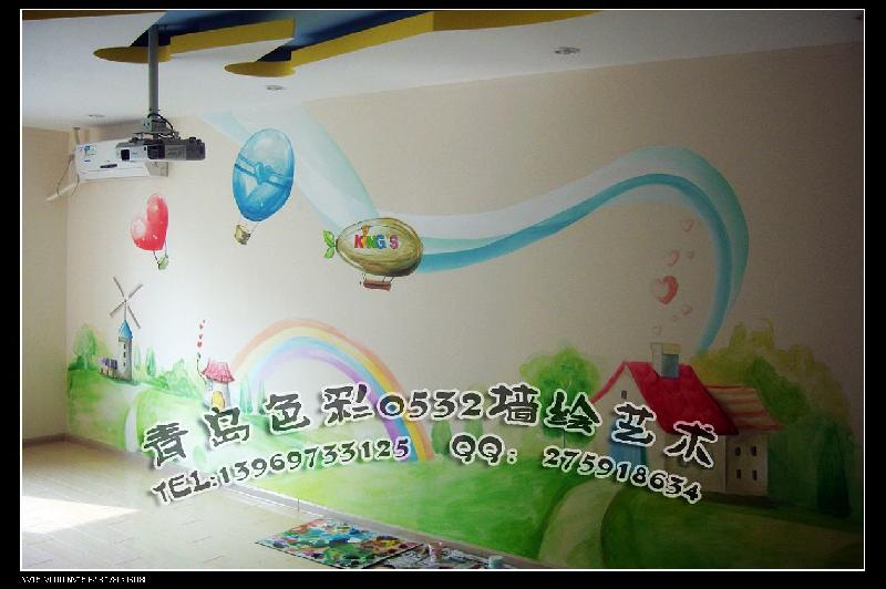 供應(yīng)青島兒童房墻體彩繪