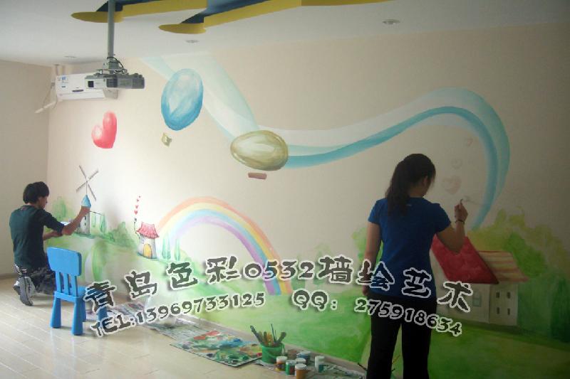 供應(yīng)青島手繪墻畫