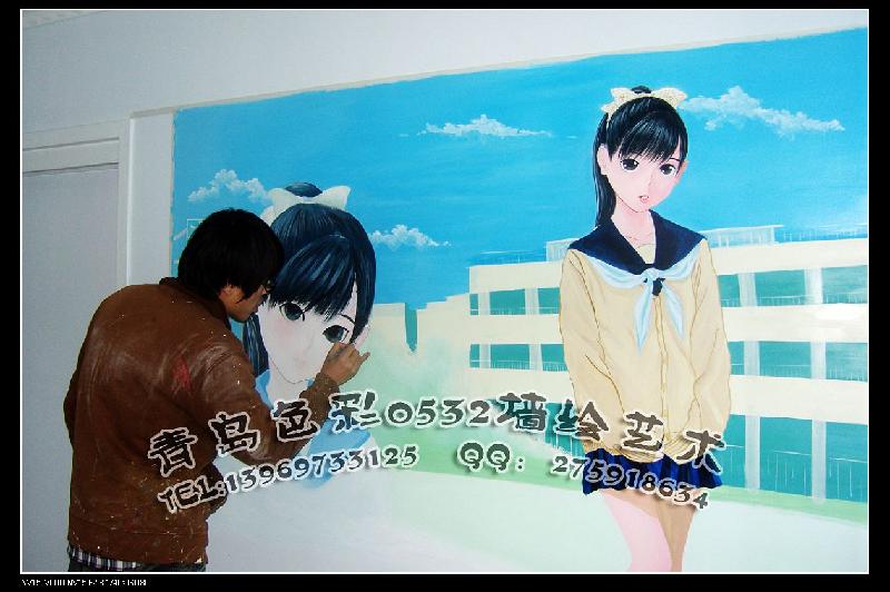 供應(yīng)青島兒童房墻體彩繪