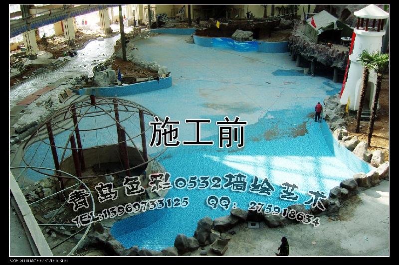 青島大型地面立體畫圖片