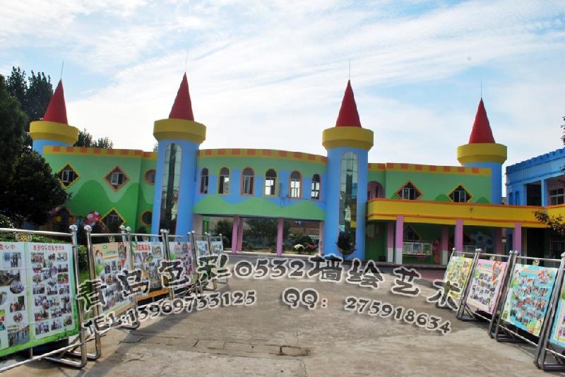 青島幼兒園墻繪圖片