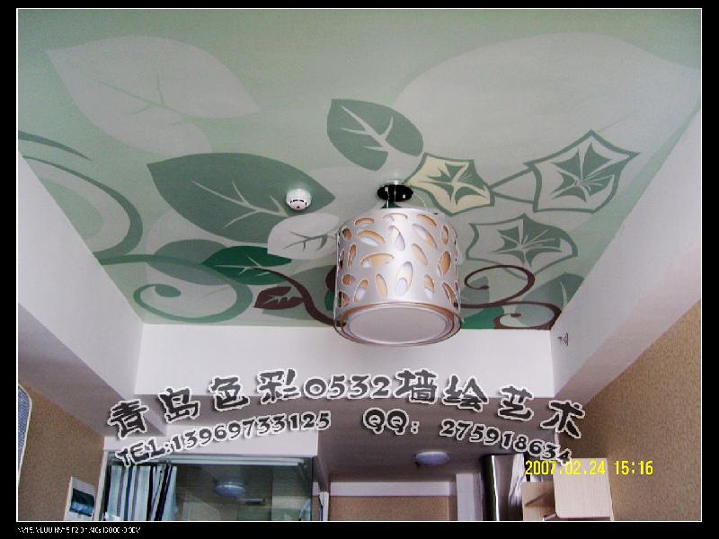 供應(yīng)青島商務(wù)會(huì)館墻繪壁畫