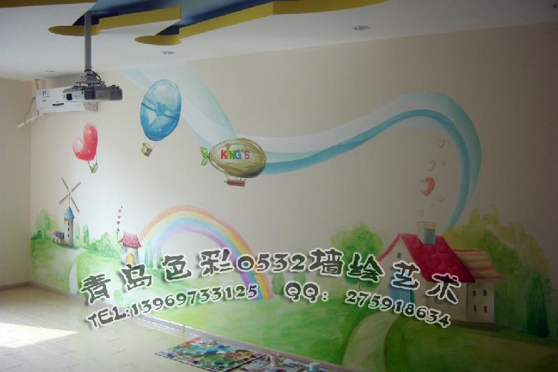 供應(yīng)青島兒童房墻彩繪