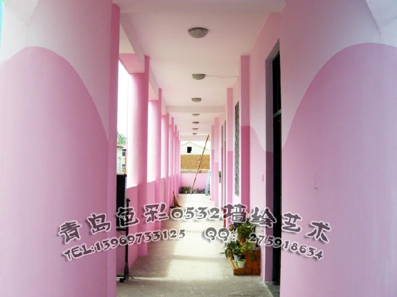 供應(yīng)青島學(xué)校外墻彩繪