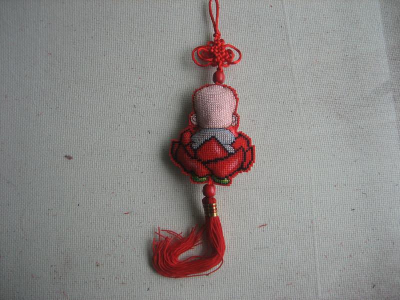 供應(yīng)義烏十字繡廠家普通印花處理，印花十字繡平安福珠繡熱賣批發(fā)