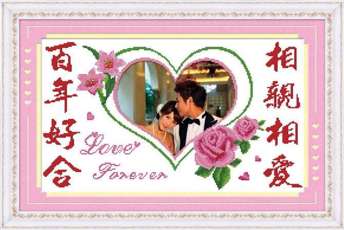 供應(yīng)100印花十字繡精準(zhǔn)印花十字繡KS十字繡