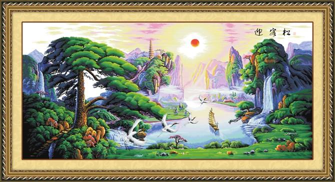 供應(yīng)義烏精準100印花十字繡廠家批發(fā)，價格低新款多