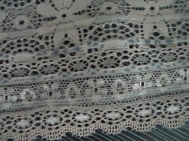 供應(yīng)彈力花邊滴膠滴SILICONE防滑加工