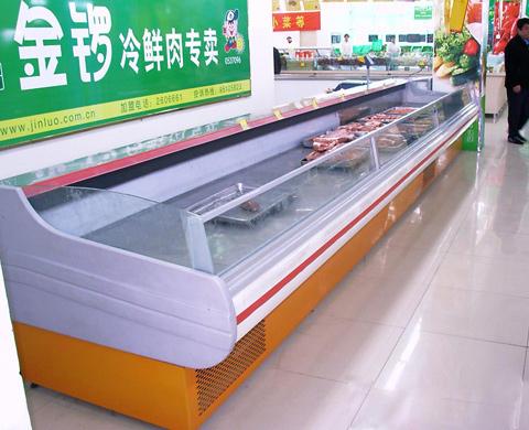 供應(yīng)生鮮肉展示柜豬肉賣(mài)場(chǎng)保鮮展示柜，菜市場(chǎng)保鮮展示柜，菜市場(chǎng)冷藏柜