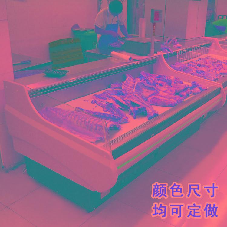 供應(yīng)生鮮肉展示柜豬肉賣(mài)場(chǎng)保鮮展示柜，菜市場(chǎng)保鮮展示柜，菜市場(chǎng)冷藏柜