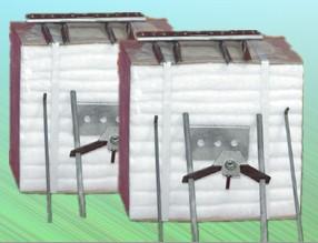 磚瓦窯爐建造用保溫耐火棉塊安裝與施工