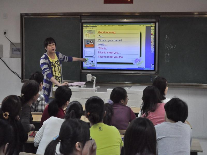 交互式液晶电子白板实用案例图片