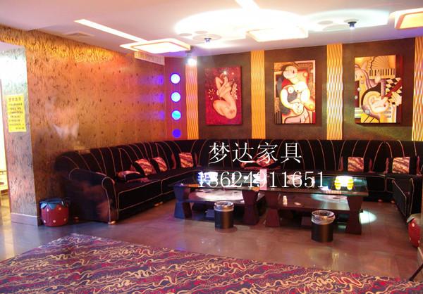 供應(yīng)豪華*KTV包房茶幾，高厚度鋼化玻璃，內(nèi)裝LED燈-夢(mèng)達(dá)家具