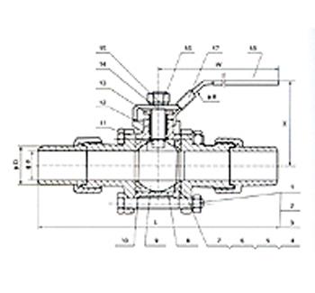供應(yīng)Q61F三片式活接對(duì)焊球閥