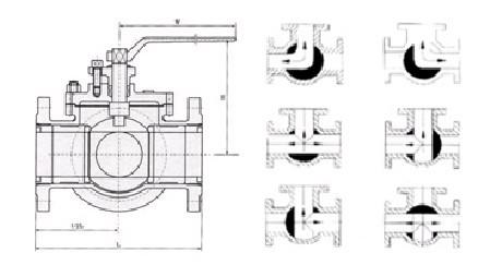 供應(yīng)Q45F三通四密封球閥