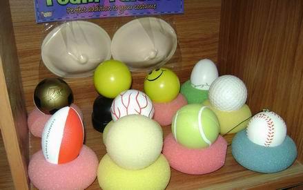 PU發(fā)泡彩印小球圖片