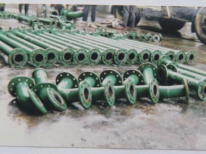 耐磨/防腐/耐熱熱電廠襯膠脫硫管道