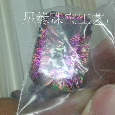 水晶千禧工白水晶電鍍五彩色七彩圖片