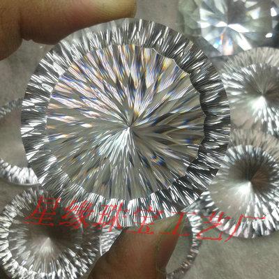 供應(yīng)50mm白水晶千禧石