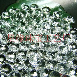 供應批發(fā)圓形雙格面白水晶